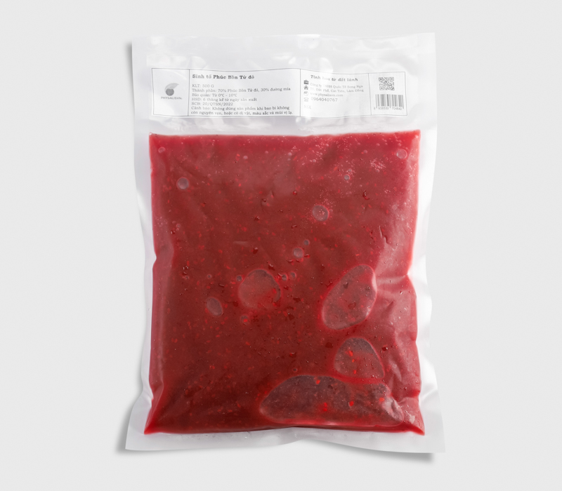 Sinh tố Phúc bồn tử đỏ - Smoothies Raspberry 500g